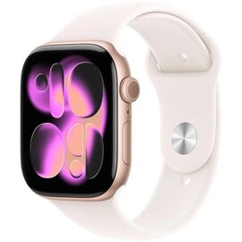 Ceas inteligent APPLE Watch Series 11, GPS, 46mm, Rose Gold, Aluminium Light Blush Sport Band, M/L, Model A3333