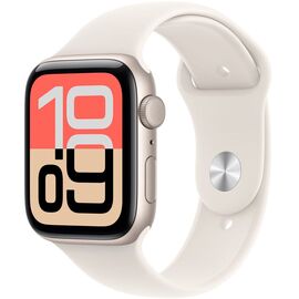 Ceas inteligent Apple Watch SE 3, GPS, 40mm, Starlight Aluminium Case Starlight Sport Band, S/M