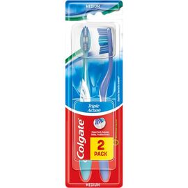 Periuta de dinti COLGATE TRIPLE ACTION, 2 buc