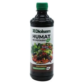 Îngrășământ humat de potasiu DIOLSEM, Pentru plante de interior, 2.5%, 500 ml