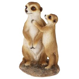 Figurina Familie de suricate, 14X11X24 cm