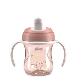 Cana de tranzitie Caretero Chicco, (6+ luni), 200 ml, Pink