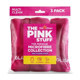 Laveta THE PINK STUFF, Din microfibra, 3 buc