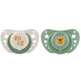 Suzeta Caretero Chicco Physio Air, din silicon, 2–6 luni, Green, 2 buc