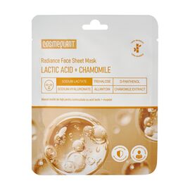 Mască textilă pentru față COSMEPLANT Acid lactic + Mușețel, 25 g