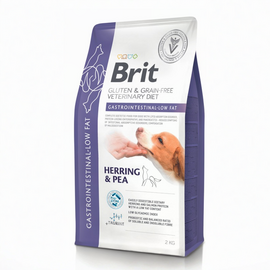 Hrana uscata BRIT GF VD Gastroint Low fat pentru câini, cu hering, 2 kg