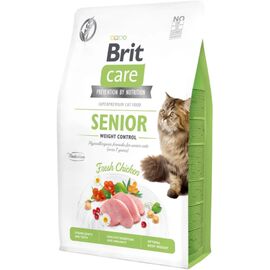 Hrana uscata pentru pisici senior BRIT GF Senior Weight Control, cu pui, 2 kg