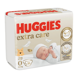 Scutece pentru copii HUGGIES Extra Care Small, №0, unisex, 
