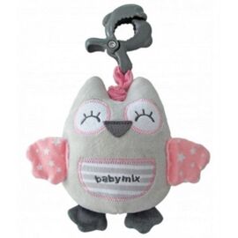 Jucarie de calatorie BABY MIX "Bufnita" P/1251-6700, muzicala, roz