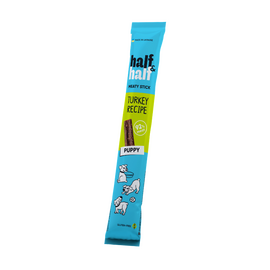 Мясная сушеная палочка HALF&HALF, для щенков, с индейкой, 12 г
