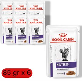 Set hrana umeda ROYAL CANIN Hair Care, Pentru pisici sterilizate, 85 g, 6 buc