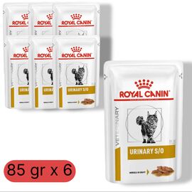 Set hrana umeda ROYAL CANIN Urinary Feline, Pentru pisici, 85 gr, 6 buc