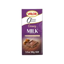 Ciocolata Valor de lapte cu alune, fara gluten, 100 g