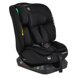 Scaun auto pentru copii MONI Aventura Black i-Size, 40–150 cm, 0–36 kg, negru