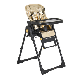 Scaun de masă pentru copii MONI Tiramisu Gold Limited Edition, 2 în 1, auriu