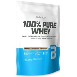 Proteina BIOTECHUSA 100% Pure Whey caramel-capuccino, 454 g