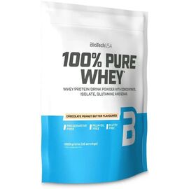 Proteina BIOTECHUSA 100% Pure Whey ciocolata-unt de arahide, 1 kg