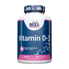 Vitamin D3 HAYA LABS, 5000 UI, 250 capsule moi