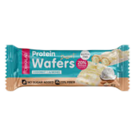 Vafe proteice CHIKALAB, fără zahăr și fără gluten, "Desert de cocos și migdale", 40 g