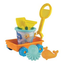 Set de jucarii pentru nisip ANDRONI "Happy Fish", in carucior