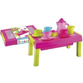 Masa pliabila ANDRONI, cu set de cafea