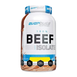 Izolat din proteină de vită EVERBUILD 100% Beef Isolate Vanilla, Vanilie, 908 g