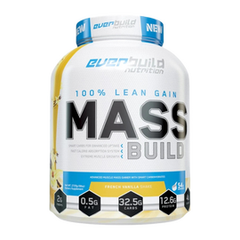 Gainer EVERBUILD 100% Mass Build Vanilla, Vanilie, 2720 g