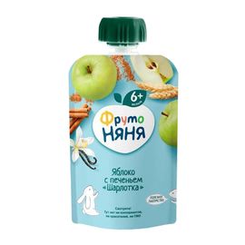 Piure ФРУТОНЯНЯ, din mar, cu biscuiti, de la 6 luni, 90 gr