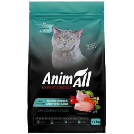 Hrana uscata pentru pisici sterilizate ANIMALL cu pui si miel proaspat, 12 kg