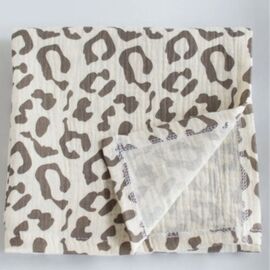 Patura din muselina VERES Leopard 108.16, 80x80 cm