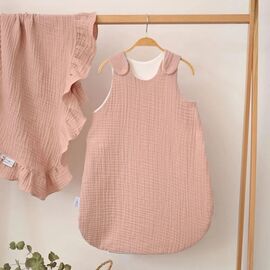 Sac de dormit VERES Muselina rodie 125.10.03, 0-9 luni