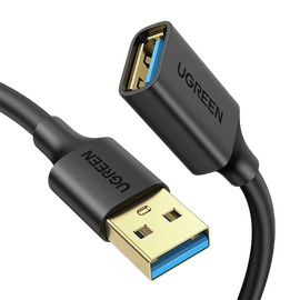 Удлинитель USB UGREEN 3.0 US129, 5 м, черный