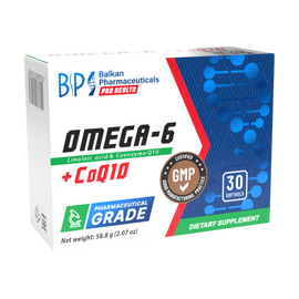 Пищевая добавка BALKAN PHARM Omega-6 + CoQ10, 30 капсул