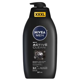 Гель для душа NIVEA Active Clean, для мужчин, 887 мл
