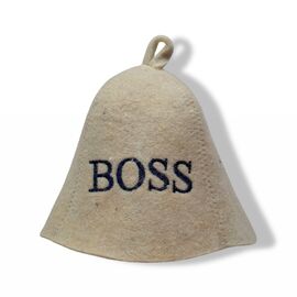 Căciulă pentru saună WOODENLANDIA "BOSS", din pâslă naturală
