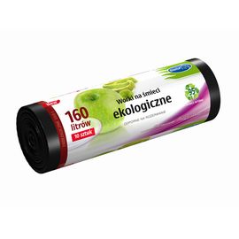 Мешки для мусора STELLA черные, экологичные 10 шт/160 л