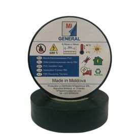 Лента электроизоляционная MTP General, verde, 0,15 mm x 19 mm x 20 m