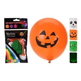 Set baloane cu Halloween LED, 3 modele, 3 buc