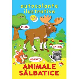 AUTOCOLANTE ILUSTRATIVE. Animale salbatice
