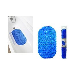 Коврик для ванны Tendance Bubbles, овал, голубой, PVC, 36x69cм