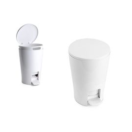 Cos pentru gunoi cu pedala Tatay Diablo, alb, 5 l