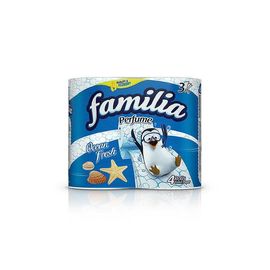 Hirtie igienica FAMILIA Ocean Fresh, 3 staturi, 4 role