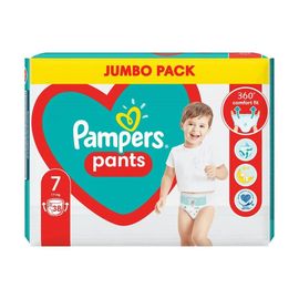 Chilotei pentru copii PAMPERS № 7, 17+ kg, 38 buc
