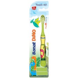 Perie pentru dinti BANAT Dino, pentru copii, 2-5 ani, moale, 1 buc