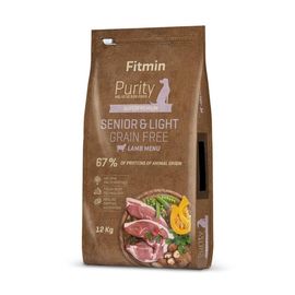 Корм для собак FITMIN Dog Purity GF Senior&Light Lamb, 12 кг