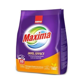 Сухой стиральный порошок MAXIMA JAVEL 1.25кг