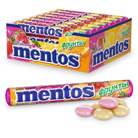Жевательное драже MENTOS Фруктовый, 37 г