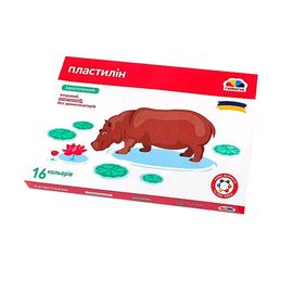 Plastilina Gamma, 16 culori, 256 gr