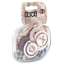 Пустышка LOVI 22/869 BOTANIC girl, 0-3 мес., 2 шт