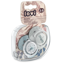 Пустышка LOVI 22/870 BOTANIC boy,3-6 мес, 2 шт